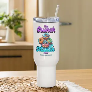 crunch or munch stainless steal coffee cup