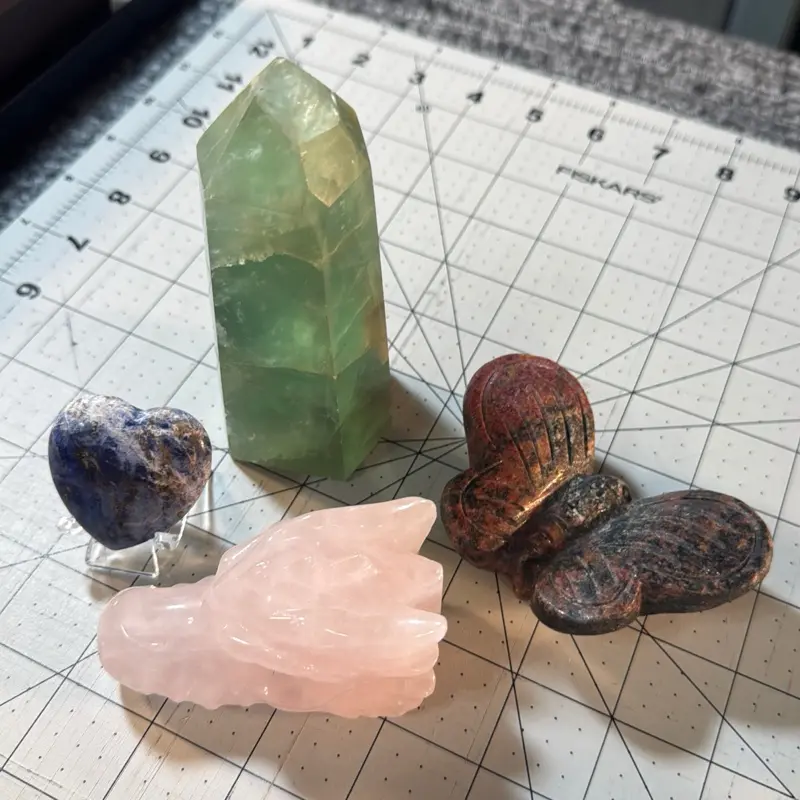 3-Piece Multi-Stone Bundle, Rare Collectible Cultural Stone Set