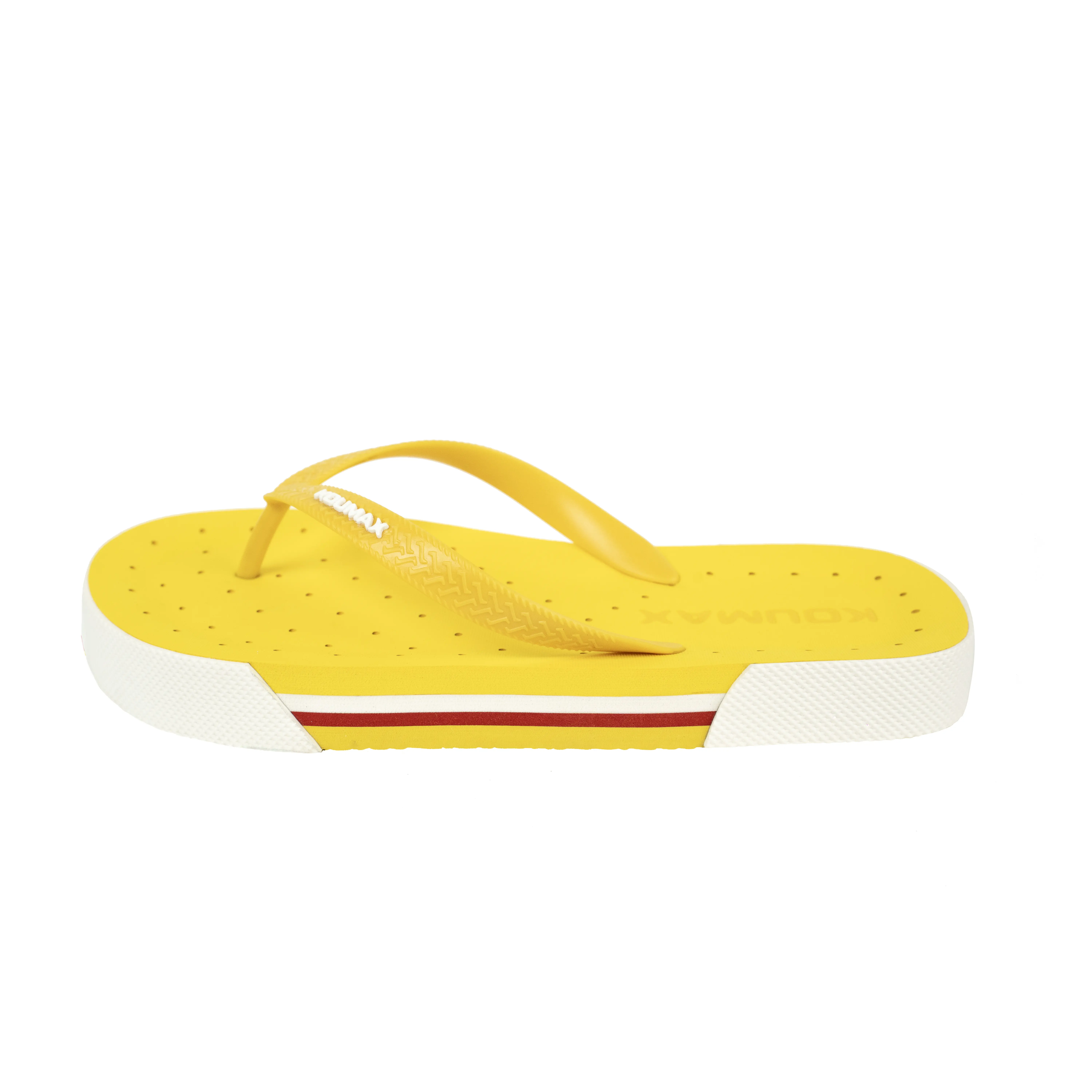 KOUMAX Casual Slip-On Embroidery Flip Flops - Non-Slip, Quick-Dry EVA Less Than Ankle Footwear for Women Men Summer Walking Shoes