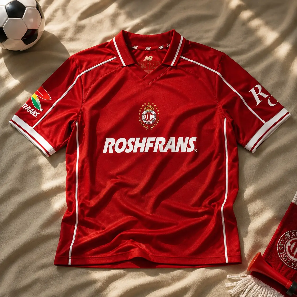 Toluca Red Home Soccer Jersey 26-27, Quick-Dry Short Sleeve Football Shirt, Breathable Performance Sports Top, Liga MX Fan Apparel