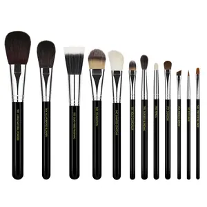Bdellium Tools Professional Makeup Brush Maestro Complete 12pc. Brush Set with Roll-up Pouch