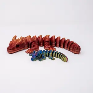 Skeleton Dragon | Flexi Skeleton Dragon | Articulating Skeleton Dragon | 3d Printed Dragon | Skeleton Decor | Home Decor | Skeleton Dragon Gift | Figurine Ornaments