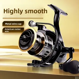 Spinning wheel All-metal wire cup Fish wheel Luya  wheel Far throwing fish wheel Sea pole  wheel Special spinning wheel ice gear cat outdoor gifts set combo lang gayi sou bates co  lures  equipment Fast Action Fly Fishing Rod with Case Pre-Rigged Soft