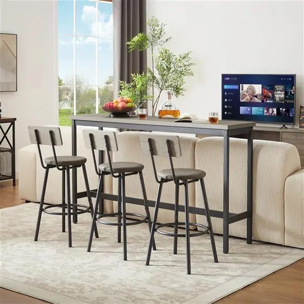 Long Bar Counter Table Set Long Bar Counter Table Set