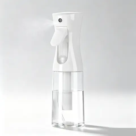 Reusable Hair/Plant/Clean Use Liquid Spraying & Spray Device Storage Bottles & Jars, Plastic Continuous Ultra-Fine Mist Nozzle Bottle with Lid for Home Supplies