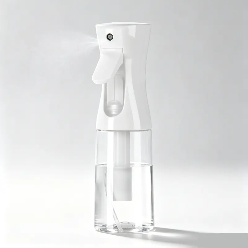 Reusable Hair/Plant/Clean Use Liquid Spraying & Spray Device Storage Bottles & Jars, Plastic Continuous Ultra-Fine Mist Nozzle Bottle with Lid for Home Supplies