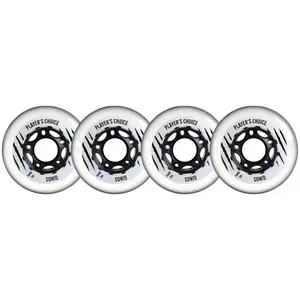 Player's Choice Indoor Roller Hockey Wheels 76mm Ginos 74A 4-Pack
