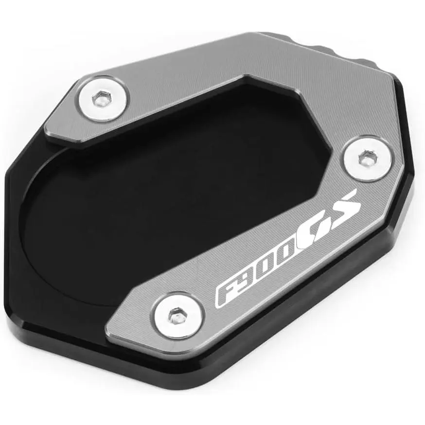 Motorcycle Side Stand Extension Kickstand Plate Compatible With BMW F900GS Adventure 2024 2025 2026| Foot Pad Support F900 GSA GSA900 ADV F900GSA Accessories (gray)