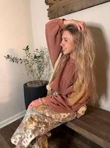 Dusty Franken-Stitch Sweater