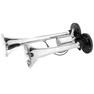 24V 12V Waterproof Electric Air Horn for Heavy Trucks Dual Tone Siren for Engineering Vehicle Modification