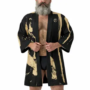 Wrestlers, All Over Printed Satin Robe/Kimono