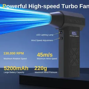 120,000 RPM Electric Air Duster Blower – Cordless High-Speed Cleaning Tool for PC, Car, and Home