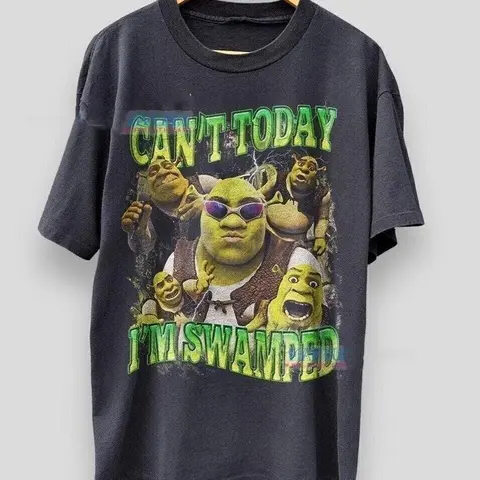 Funny Shrek Shirt I'm flooded today, Shrek Can't Shirt, hilarious meme shirt