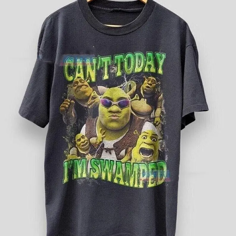 Funny Shrek Shirt I'm flooded today, Shrek Can't Shirt, hilarious meme shirt