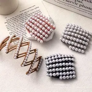 4PCS Folding Headband Women's 2025 New Stretchable Special Toothed Headband for Wash Face Pressing Anti-slip Hair Stamp Headband