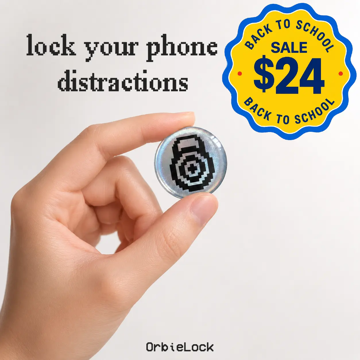 OrbieLock Focus Tag - Cell Phone Distractions Blocker, Essential Phones & Electronics Accessory, Cell Phone Accessories