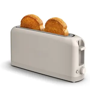 2 Slice Slim Toaster with Long Slot, 6 Shade Settings, Reheat & Cancel Buttons, Auto Shut Off, Anti Jam Design, Compact Kitchen Toaster, 900W