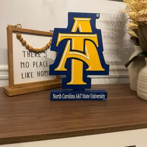3D North Carolina A&T Desktop Sign - for Office Decor