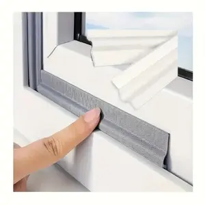 Self-adhesive Weather Stripping for Sliding Window & Doors, Windproof & Dustproof Rain Barrier, Noise Reduction Sealant Tape, Door Sealing Strip, Draft Stopper