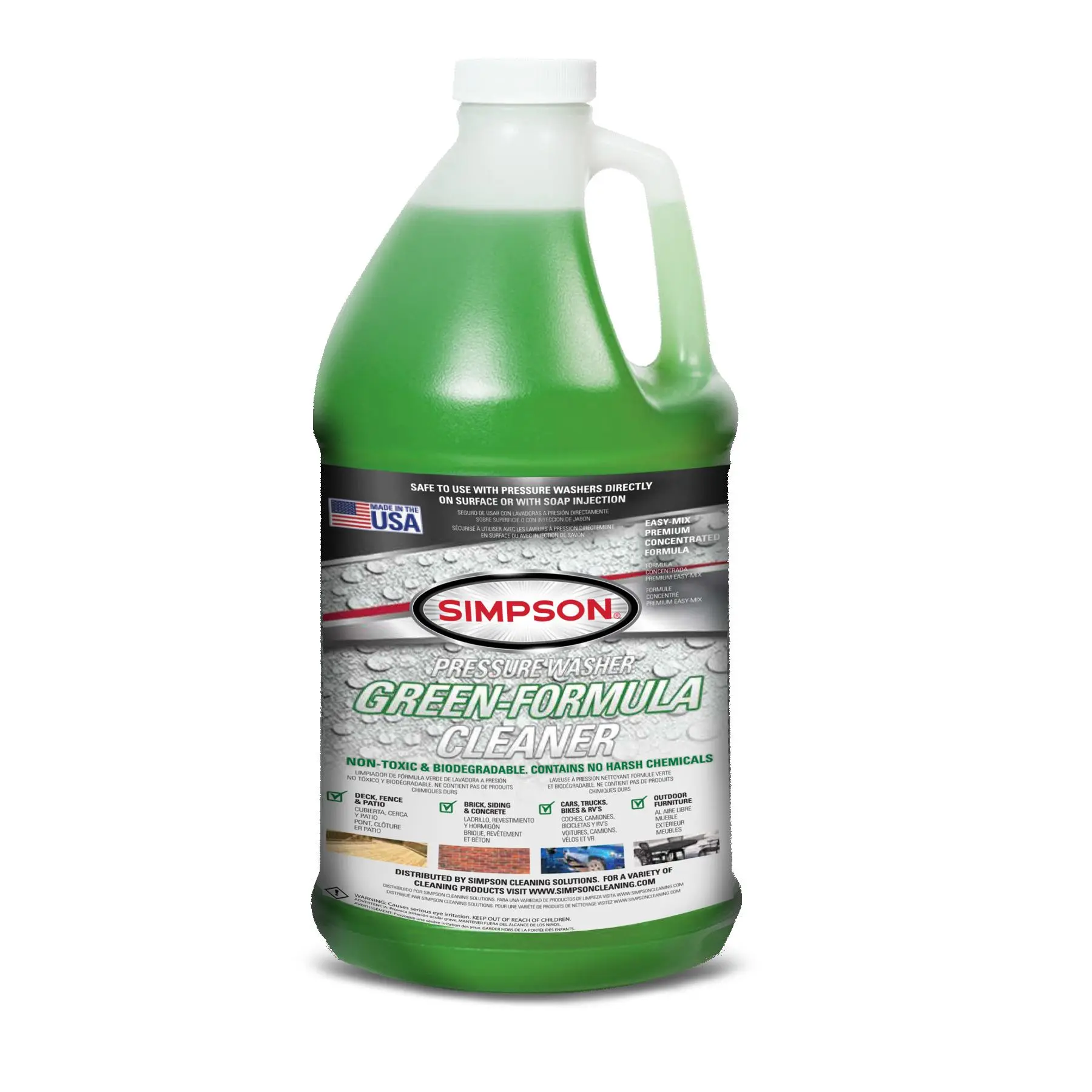 Simpson Pressure Washer Green-Formula Cleaner 1 Gal