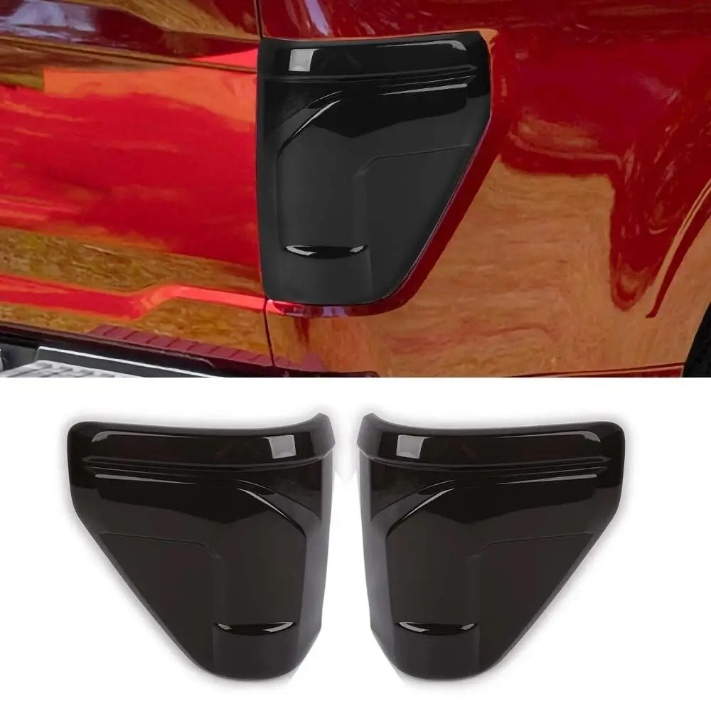 Self-Adhesive Gloss Finish Scratch-Resistant Exterior Rear Taillight Lamp Cover Trim for 2024+ Ford F150 Raptor, DIY-Install Automotive Truck Parts Accessories