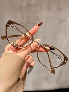 Fashionable Anti-Blue Light Glasses, Ultra-Light Durable Frame, Perfect for Work Learning, Computer Phone Daily Use, Elegant Plain Design, High Performance Frames