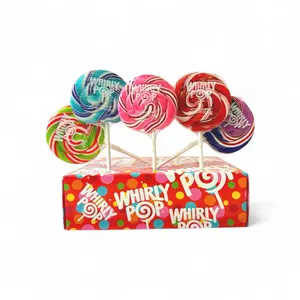 Whirly Pop Lollipop 1.5 oz Assorted 5 ct - Sweet Colorful Lollipops - Lollipop Candy Bag 7.5 oz Bonbon Snack Flavor Rainbow