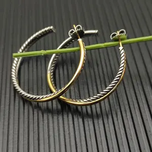 NEW 44mm Two-Tone Cross Earrings for Women | Gold & Silver Tone Mixed Metal Drop Dangles | 1.7 Inch Lightweight Statement Cross Pendant Earrings | Trendy Religious Minimalist Jewelry for Daily Wear or Gift