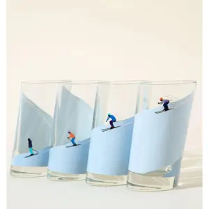 Sloping Ski Glasses - Set of 4