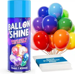 16 oz  Glossy Balloon Shine  (within 1 Second), 7-Day Long-Lasting Latex Balloon  Shine, High Glitter Aerosol for Outdoor Decor, Birthday, Party, Wedding, Decorative Swags, by