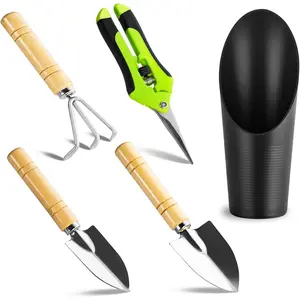 5-Piece Succulent Plant Tool Set Mini Garden Small Gardening Tools Indoor Pruning Shears Gardening Scissors Bonsai Cactus Cactus Transplanting Repotting Seedling Hand Tool Set