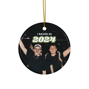 Dom Dolla John Summit I Raved 2024 Ceramic Christmas Ornament