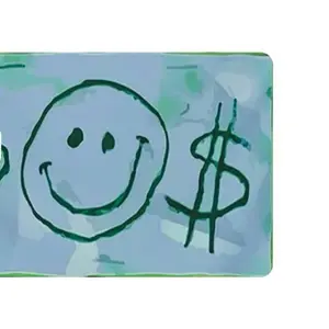 Mr. Krbs Debit, the Ultimate Rectangle Sticker for Anywhere & Anything Minimal Tech Style | Waterproof | Perfect Fit for Laptops & Accessories