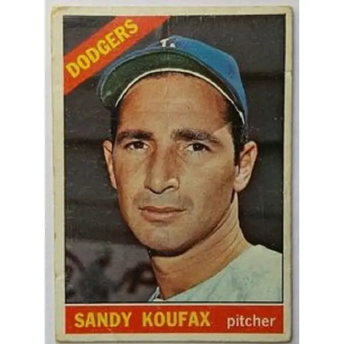 1966 Topps baseball Sandy Koufax #100, DODGERS (HOF)