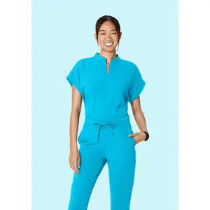 Mandarin Dolman Top Pacific Blue