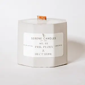No.2 Pink Peony & Nectarine scented candles