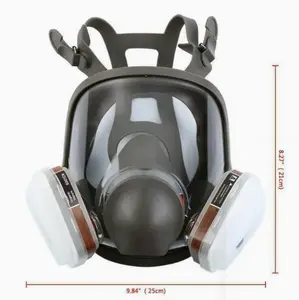 15-in-1 Professional Full Face Respirator Mask With Safety Goggles - Protect Yourself From Dust & Chemicals