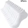 Men's Solid Color Simple Ankle Socks, Casual Moisture Wicking Socks, Soft Comfy Breathable Socks for All Seasons Daily Wear, Socks Pairs, Breathable Fabric Socks, Breathable Polyester Socks, Breathable Plain Socks, Breathable Minimalist Socks