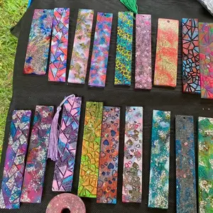 Custom resin bookmark