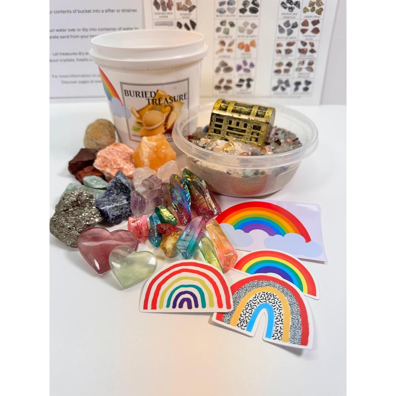 RAINBOW GEMSTONE MINING BUCKET - HALF GALLON OR GALLON