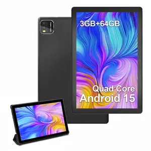 High-Performance Android 15 Tablet: Powered By A Quad-core Processor for Smooth Operation, Featuring 3GB RAM  + 64GB ROM. Equipped with A 6000mAh High-capacity Battery And A 10-inch Large