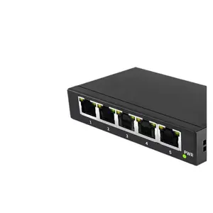 Gigabit iron shell 5-port switch for live streaming and surveillance use
