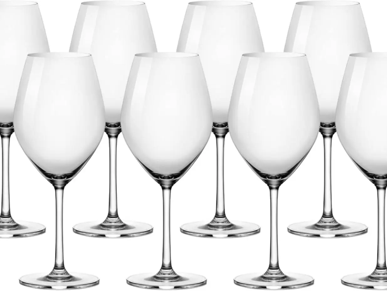 Anchor Hocking Sondria 21 oz Red Wine Glasses, 8-Piece Set for Home Cleaning Use