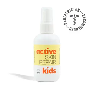 Active Skin Repair Kids First Aid Spray - Non-Toxic & Natural Kids Antiseptic Formula for Minor Cuts, Wounds, Scrapes, Rashes, Sunburns, and Other Skin Irritations (3oz Spray)