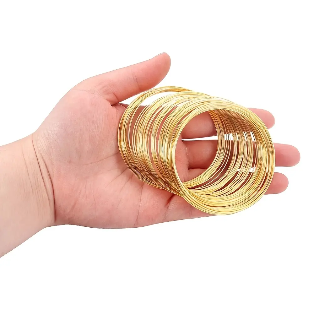 New Memory Steel Wire Bracelet Diy Hand String Accessories Beads Jewelry Material Bracelet Iron Ring Wire Circle Circle Beaded Bracelets Copper Bracelets