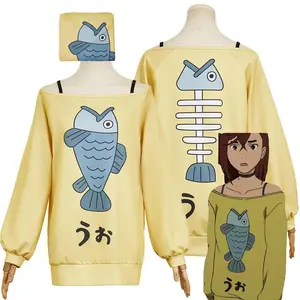 Momo Ayase Cosplay Yellow Hoodie Coat Anime Dandadan Costume Jacket Adult Disguise Outfits Halloween Carnival Party Women Suit