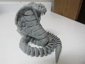 Naja snake 1 ,pla printed from plastic