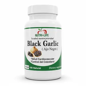 Premium Black Garlic Complex Dietary Supplement for Adults, Naturally Fermented (60 Caps), Odorless Herbal Formula, Antioxidant Boost, Heart Health & Healthcare Support