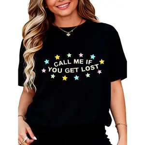 Call Me If You Get Lost T-Shirt for Women Men Cotton Clothing