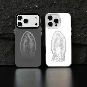 Virgin Mary Pattern Phone Case for iPhone Samsung 17 Pro Max Plus Air/16/15/14/13/12/11  Galaxy S25 S24 S23 Fe S22 Plus Ultra, Shockproof Drop, Protection Durable, Faithful Tech Advanced Fashion Gift.JL46